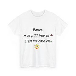 T-shirt blanc perso, mon p'tit truc en +