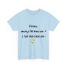 T-shirt bleu ciel perso, mon p'tit truc en +
