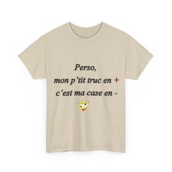 T-shirt sable perso, mon p'tit truc en +