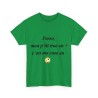 T-shirt vert perso, mon p'tit truc en +