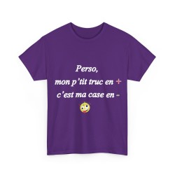 T-shirt violet perso, mon p'tit truc en +