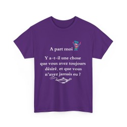 T-shirt violet A part moi ... y a-t-il une chose