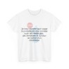 T-shirt blanc unisexe je vous rappelle que l'usage du préservatif