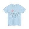 T-shirt bleu ciel unisexe je vous rappelle que l'usage du préservatif