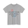 T-shirt gris unisexe je vous rappelle que l'usage du préservatif