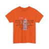 T-shirt orange unisexe je vous rappelle que l'usage du préservatif