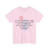 T-shirt rose unisexe je vous rappelle que l'usage du préservatif