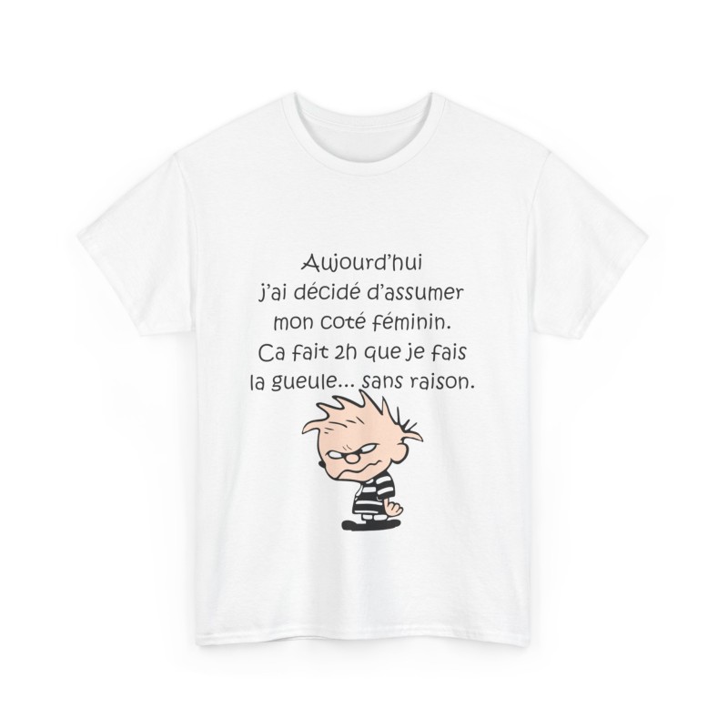 T-shirt Blanc aujourd'hui j'ai décidé