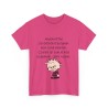 T-shirt fuchsia aujourd'hui j'ai décidé