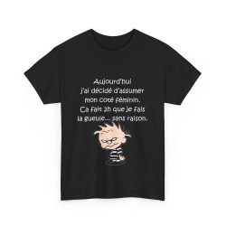 T-shirt noir aujourd'hui j'ai décidé