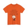 T-shirt orange aujourd'hui j'ai décidé