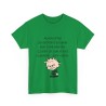 T-shirt vert aujourd'hui j'ai décidé