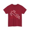 T-shirt rouge cardinal si jamais mon corps