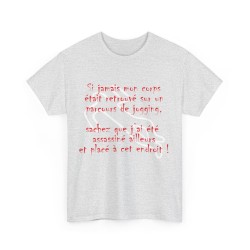 T-shirt cendre si jamais mon corps