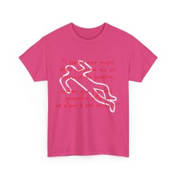 T-shirt fuchsia si jamais mon corps