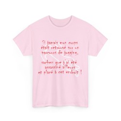 T-shirt rose si jamais mon corps