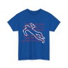 T-shirt bleu royal si jamais mon corps