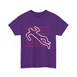 T-shirt violet si jamais mon corps