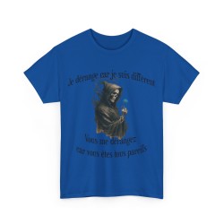 T-shirt royal Je vous dérange car je suis différent