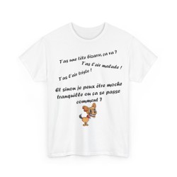 T-shirt blanc t'as l'air malade