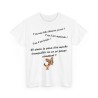 T-shirt blanc t'as l'air malade