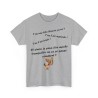 T-shirt gris t'as l'air malade