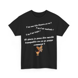 T-shirt noir t'as l'air malade