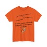 T-shirt orange t'as l'air malade