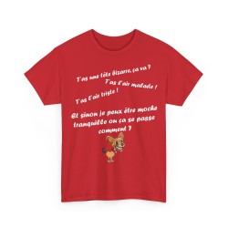 T-shirt rouge t'as l'air malade