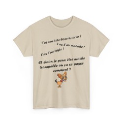 T-shirt sable t'as l'air malade