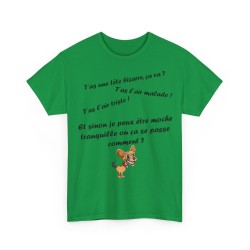 T-shirt vert t'as l'air malade