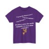 T-shirt violet t'as l'air malade