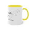 Mug jaune Chaque famille a une histoire