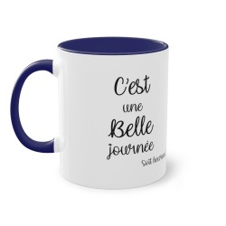 Mug Bleu foncé c'est une belle journée