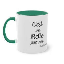 Mug vert foncé c'est une belle journée