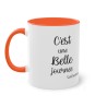 Mug orange c'est une belle journée