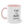 Mug rose c'est une belle journée