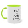 Mug vert clair c'est une belle journée