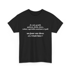 T-shirt noir je suis gentil...