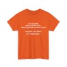 T-shirt orange je suis gentil...