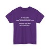 T-shirt violet je suis gentil...