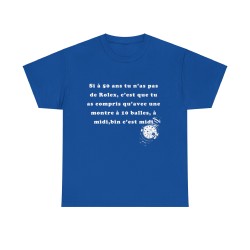 T-shirt bleu royal si à 50 ans tu n'as pas de Rolex