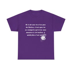 T-shirt violet si à 50 ans tu n'as pas de Rolex