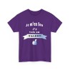 T-shirt violet je m'en fou j'y vais au talent