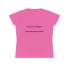 T-shirt ajusté rose oui je ris a tes blagues
