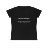 T-shirt ajusté noir oui je ris a tes blagues