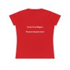 T-shirt ajusté rouge oui je ris a tes blagues