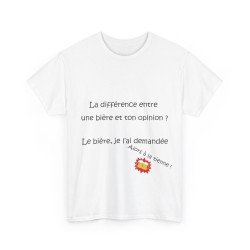T-shirt blanc la différence entre