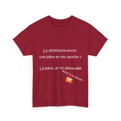 T-shirt cardinal la différence entre
