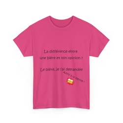 T-shirt fuchsia la différence entre